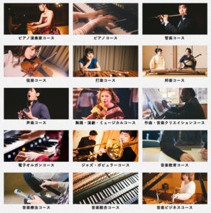 Nagoya College of Music, Courses