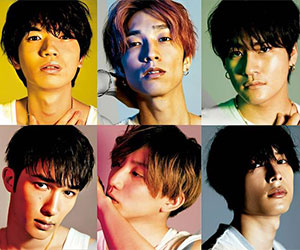 SixTONES members Daiga Kyomoto, Taki Tanaka, Jesse, Hokuto Matsumura, Shintaro Morimoto, Yugo Takaji
