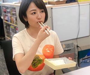 Natsuki Taki, NTV, Announcer, Hirunandes! , vegetable, T-shirt