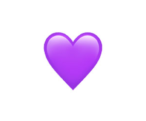 Purple heart pictogram