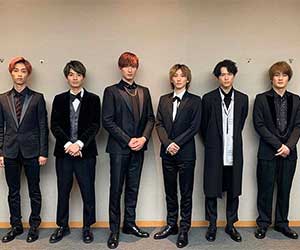 SixTONES member Jesse, Daiga Kyomoto, Hokuto Matsumura, Shintaro Tanaka, Shintaro Morimoto, Yugo Takaji